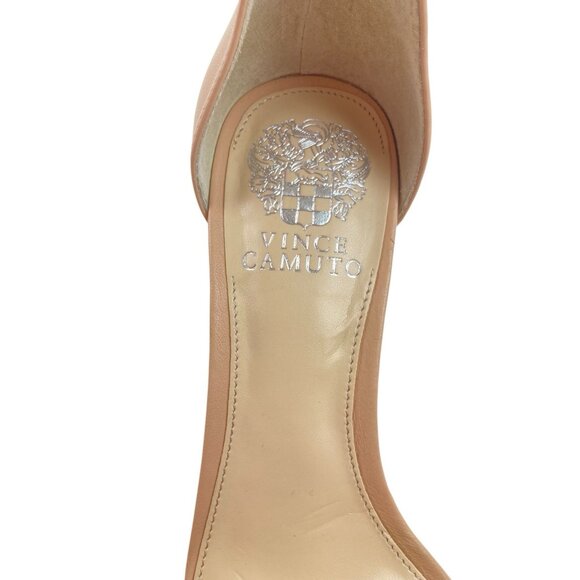 *Vince Camuto Margry Heels Womens Size 8M Tan Leather Ankle Strap Heeled Sandal - Picture 10 of 12